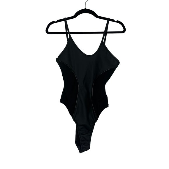 Maniere De Voir Sleeveless Bodysuit Black Size 2 - Picture 1 of 8